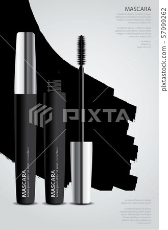 Poster Cosmetic Mascara with Packaging Vector Illustration Poster Cosmetic Mascara with Packaging Vector Illustration 57999262