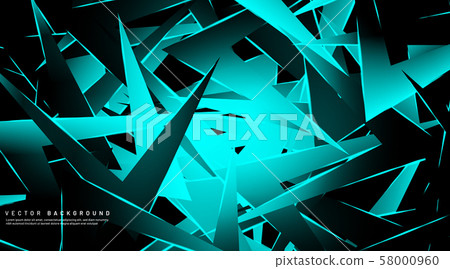 Light blue stacked triangle design.The concept of 58000960