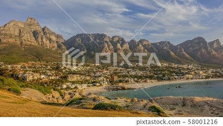 Twelve Apostles from beach Camps Bay 58001216