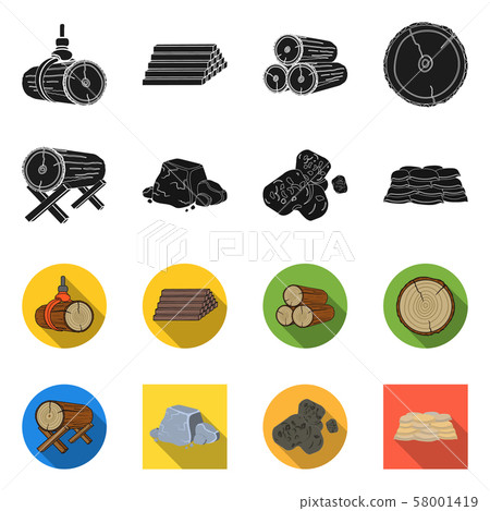 Isolated object of material and cement sign.... - Stock Illustration ...