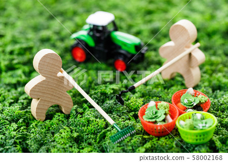 Farmer Farming Plowing work 58002168