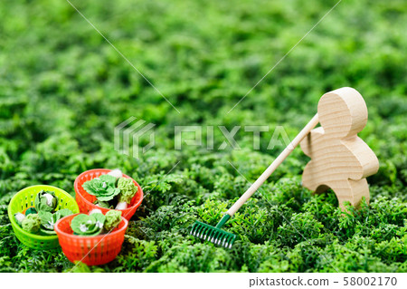 Farmer Farming Plowing work 58002170