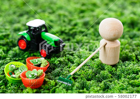 Farmer Farming Plowing work 58002177