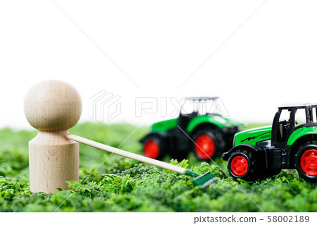 Farmer Farming Plowing work 58002189