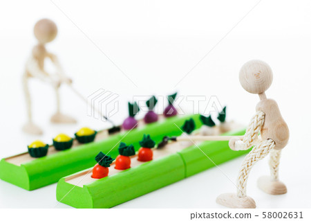 Farmer Farming Plowing work 58002631