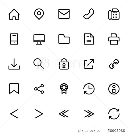 Web icon set 2 Web icon set 2 58003088