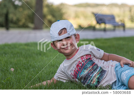 A young boy in central park of Moldova A young boy in central park of Moldova 58003688