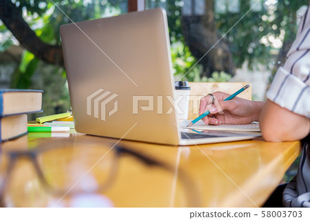 Education concept. Students studying and Education concept. Students studying and 58003703