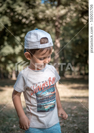 A young boy in central park of Moldova A young boy in central park of Moldova 58003706