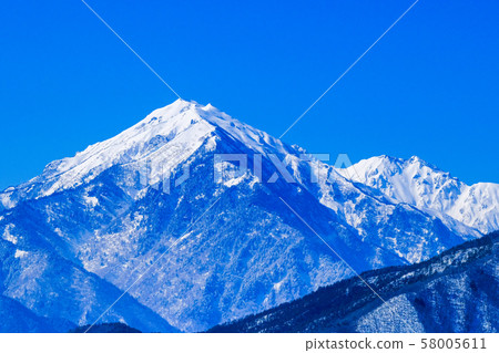 從中山高原看冬季的倫卡山和蘇巴里 58005611