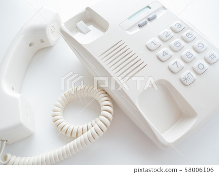 White office phone 58006106