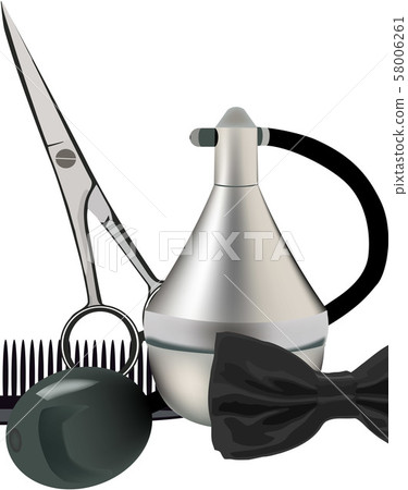 scissors comb scissors and barber clothing 58006261