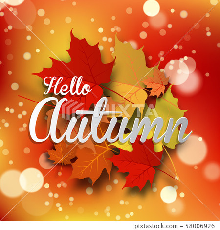Autumn background with leaves. Back to school. Autumn background with leaves. Back to school. 58006926