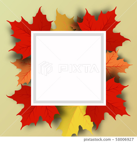 Autumn sale background layout decorate with leaves Autumn sale background layout decorate with leaves 58006927