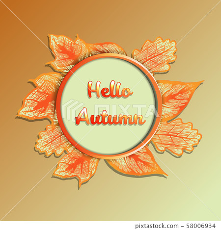 Autumn leaf Background vector illustration Autumn leaf Background vector illustration 58006934