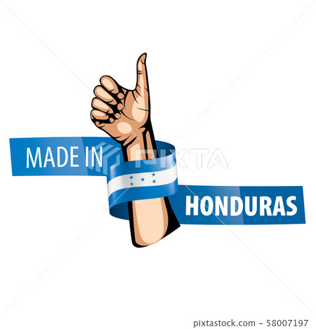 Honduras flag, vector illustration on a white background Honduras flag, vector illustration on a white background 58007197