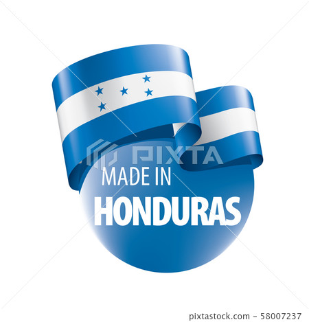 Honduras flag, vector illustration on a white background 58007237