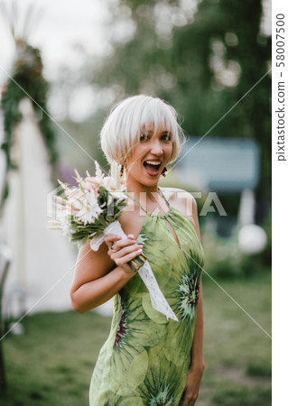 Real emotion when happy bridesmaid caught wedding 58007500