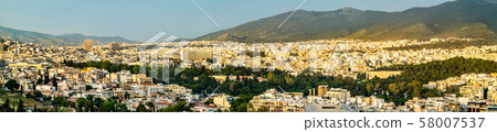 View of Athens from Filopappou Hill, Greece View of Athens from Filopappou Hill, Greece 58007537