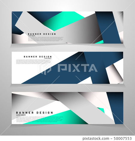 minimalist banners rectangle with a combination of colors and shadows. vector illustration. 58007553