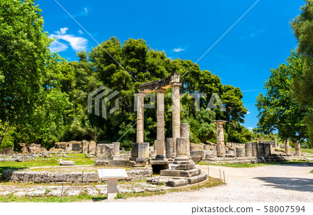 The Philippeion at Olympia in Greece The Philippeion at Olympia in Greece 58007594