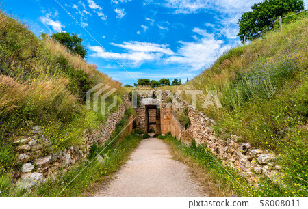 The Mycenae archaeological site in Greece 58008011