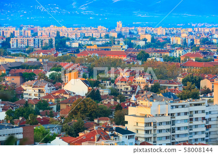 Sunrise panorama of Plovdiv city, Bulgaria Sunrise panorama of Plovdiv city, Bulgaria 58008144