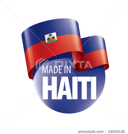 Haiti flag, vector illustration on a white background Haiti flag, vector illustration on a white background 58008186