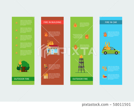 Fire risk vertical flyers Fire risk vertical flyers 58011501