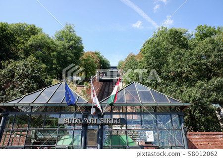 Cable car platform to the Royal Palace Hill in Budapest Cable car platform to the Royal Palace Hill in Budapest 58012062