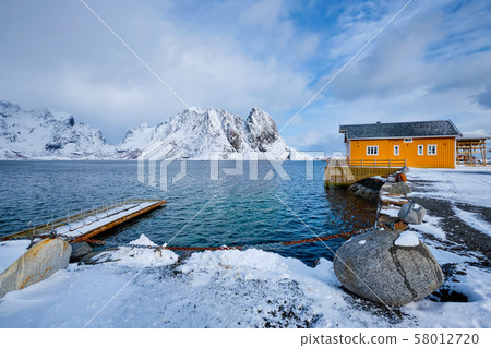 Sakrisoy fishing village on Lofoten Islands, Norway Sakrisoy fishing village on Lofoten Islands, Norway 58012720