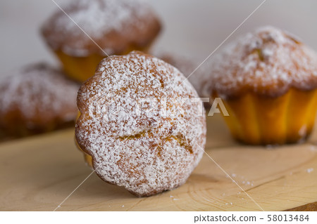traditional muffins or baked basic cupcakes close 58013484