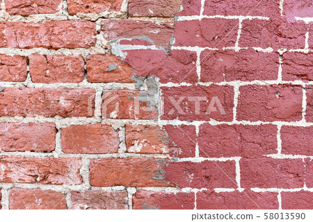 Fragment of the restoration of the old red brick Fragment of the restoration of the old red brick 58013590