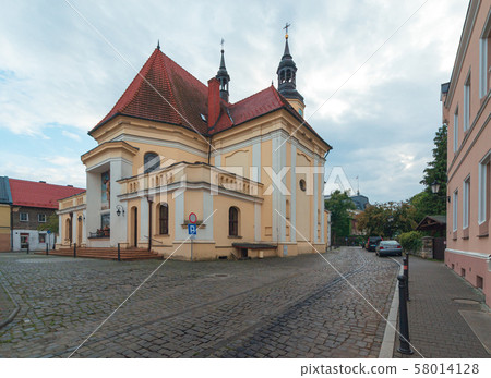 The architecture in the centre of Pszczyna 58014128