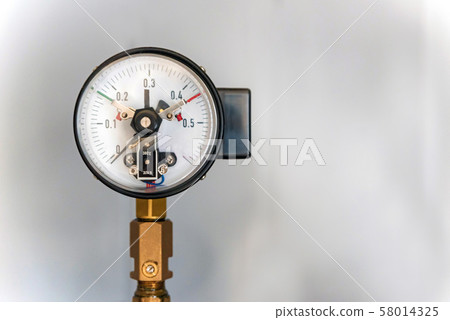 Close up image of white industrial power sensor Close up image of white industrial power sensor 58014325