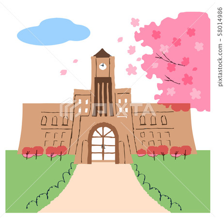 大學和櫻花 58014986