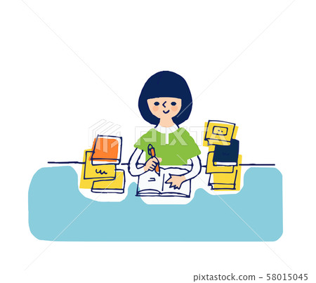 Girl studying Girl studying 58015045