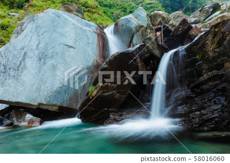 Bhagsu waterfall in Bhagsu, Himachal Pradesh, India 58016060