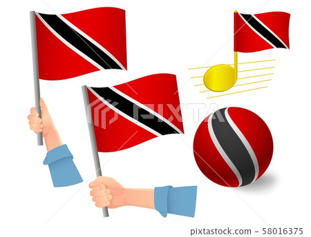 Trinidad and Tobago flag icon set Trinidad and Tobago flag icon set 58016375