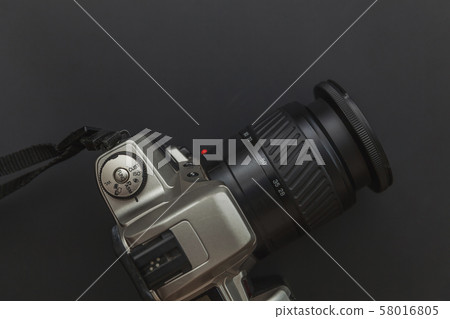 Photographer workplace with dslr camera system on Photographer workplace with dslr camera system on 58016805