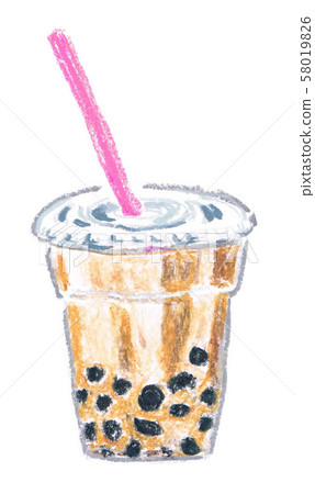 Tapioca milk tea 58019826