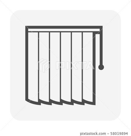 curtain blind icon 58019894