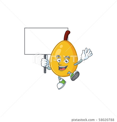 Bring board fruit loquat fresh mascot character shape Bring board fruit loquat fresh mascot character shape 58020788
