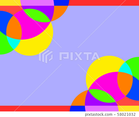Blue background Which has a circular frame in many colors. Blue background Which has a circular frame in many colors. 58021032