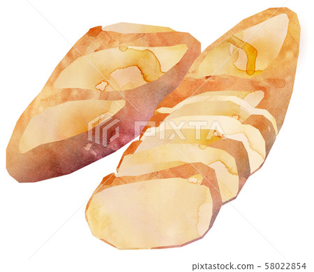 French bread cut 3 58022854