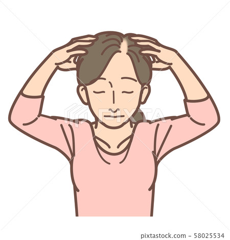 Scalp massage woman progress 2 58025534