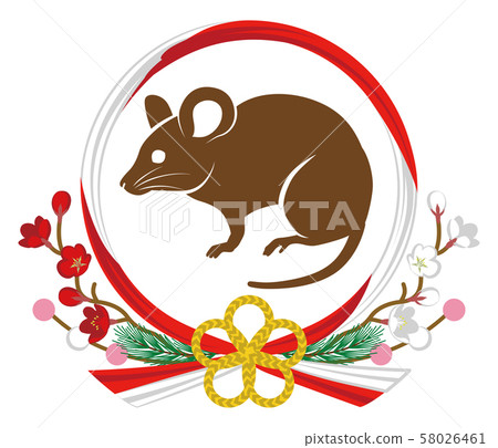 鼠標和水木飾品-兒童新年賀卡材料 鼠標和水木飾品-兒童新年賀卡材料 58026461
