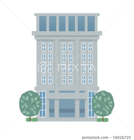Office building bank illustration 58026720