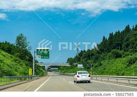 Niigata Joshinetsu Expressway Nakago Arai Interchange Exit Niigata Joshinetsu Expressway Nakago Arai Interchange Exit 58027565