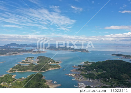 熊本旅遊勝地天草的鳥瞰圖 熊本旅遊勝地天草的鳥瞰圖 58028341